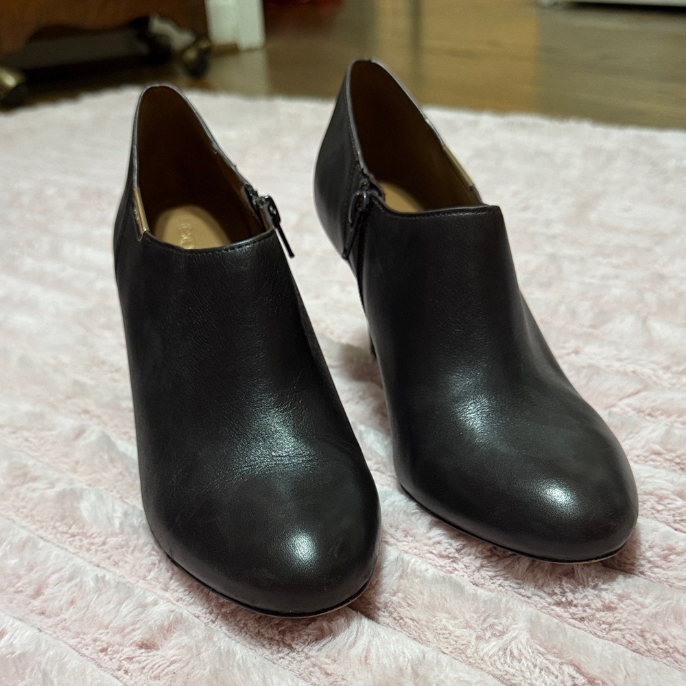 Coach Charcoal Ankle Booties